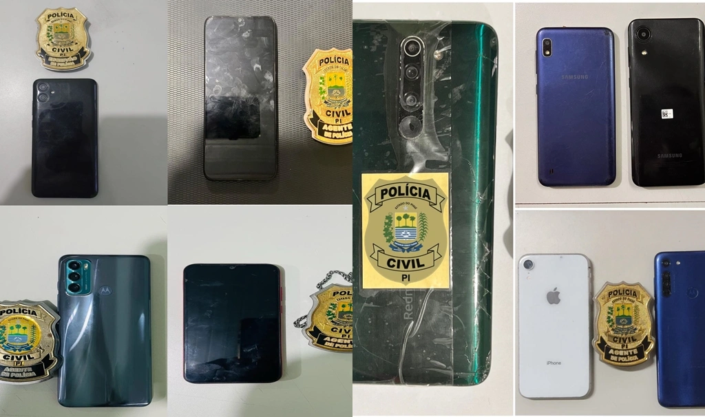 Nove celulares roubados são recuperados no começo de 2024 em Parnaíba