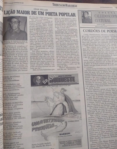 O texto acima foi publicado em fevereiro de 2007 no Jornal Tribuna do Maranhão, com o mesmo título, aqui postado com breves alterações (veja foto acima).