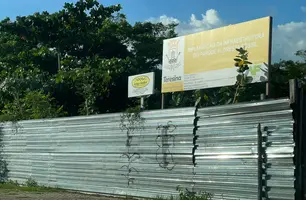 Obras no Parque Floresta Fóssil (Foto: Tiago Moura/ Conecta Piauí)