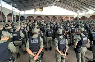 Operação deflagrada pela Polícia Militar (Foto: Reprodução)