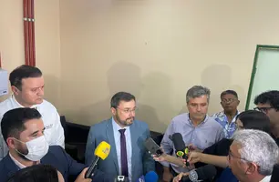 Paulo Márcio recebe Fábio Novo e comissão da Assembleia no Hospital Universitário (Foto: Tiago Moura/Conecta Piauí)