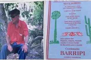 Poeta ‘Barripi’ foi sepultado no cemitério da Rua 100, em Timon (Foto: Reprodução)