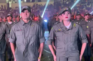 Polícia Militar do Piauí forma cerca de 350 novos policiais (Foto: Tiago Moura / Conecta Piauí)