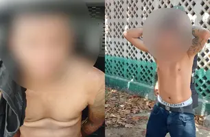 Polícia prende dupla de assaltantes que estava escondida em escola do Mocambinho (Foto: Reprodução)