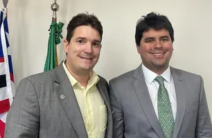 presidente do PP, Ramon Júnior ao lado do ministro André Fufuca (Foto: Reprodução)