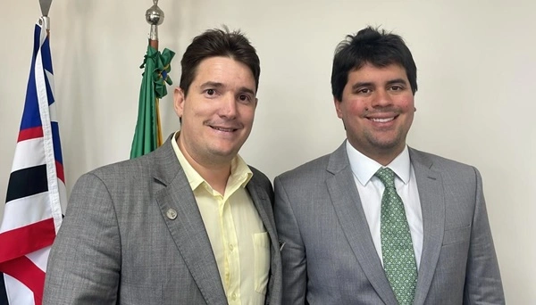 presidente do PP, Ramon Júnior ao lado do ministro André Fufuca
