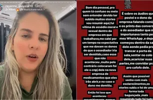 Rayanna Glyesse denunciou caso de assédio sofrido em empresa em Teresina (Foto: Reprodução)