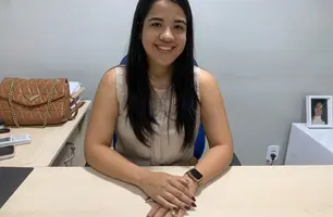 Secretária de Saúde e primeira-dama do município de Demerval Lobão, Thalyssandra Magalhães (Foto: Tânia Araújo / Conecta Piauí)