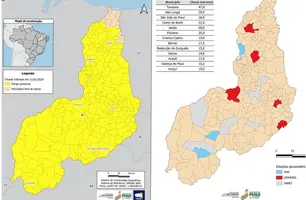 Semarh emite alerta para risco de chuvas intensas em 210 municípios do Piauí (Foto: Reprodução)