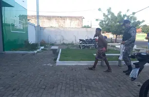 Suspeito preso (Foto: Conecta Piauí)