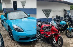 Veículos apreendidos na Operação "Jogo Sujo" (Foto: Reprodução/Polícia Civil)