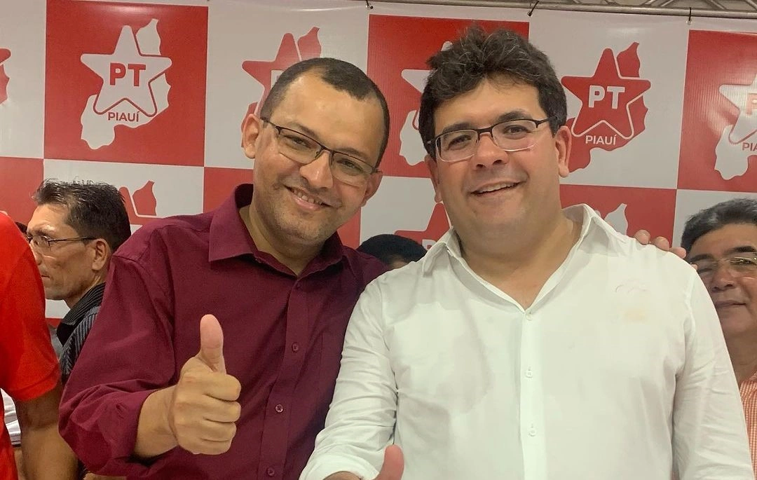 Vereador Ramiro Saraiva e governador Rafael Fonteles