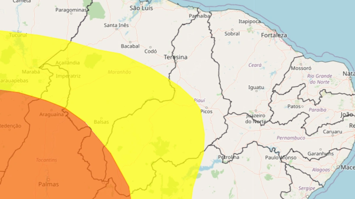 Alerta de chuvas para o Piauí