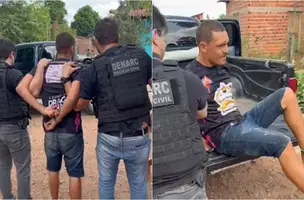 'Bambam' suspeito de matar 'Macaquinho' em tribual do crime é preso em Teresina (Foto: Reprodução)