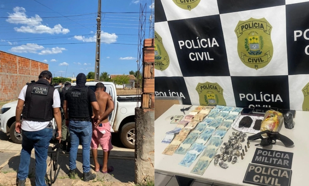 ‘Casal do tráfico’ é preso com drogas e artefato explosivo no Norte do Piauí