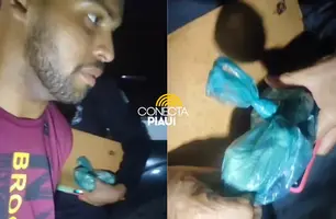Detento em regime semiaberto é preso ao tentar levar drogas à presídio em Altos (Foto: Repórter 12/Conecta Piauí)