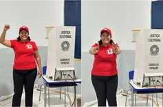 'Dias melhores virão!', diz Camila Barbosa após votar em Lagoa do Piauí