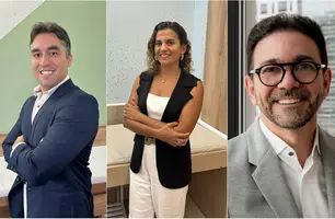 Doutores Leonardo Rafael Rodrigues, Ana Patrícia Petillo e Francisco José Alencar, respectivamente (Foto: Reprodução)