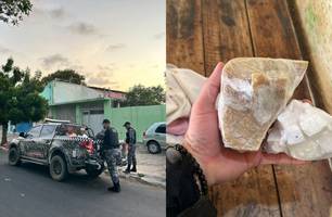 Dupla é presa com arma e grande quantidade de drogas dentro de casa em Parnaíba (Foto: Divulgação/Polícia Civil)