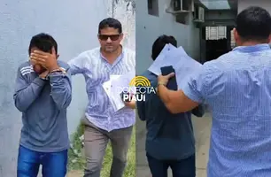 Foragido por agredir companheira em Luzilândia é preso na zona Norte de Teresina (Foto: Repórter 12/Conecta Piauí)