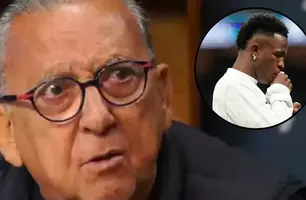 Galvão Bueno lamenta Vinícius Júnior não ganhar Bola de Ouro; 'incomoda os caras' (Foto: Reprodução)