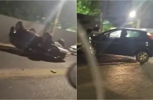 Grave acidente entre Hilux e Punto é registrado na Av. Homero de Castelo Branco (Foto: Reprodução)