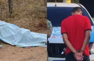 Homem é preso por suspeita de matar outro a golpes de faca no Piauí (Foto: Reprodução)