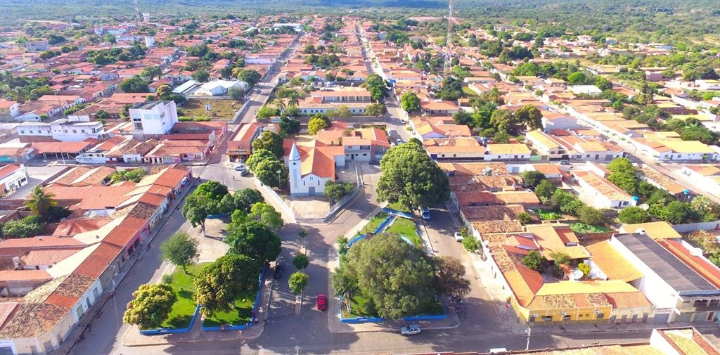 Imagem aérea de Inhuma