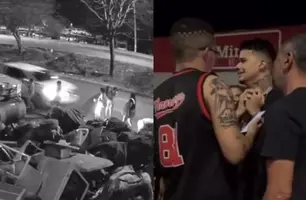 Imagens mostram exato momento do atropelamento (Foto: Reprodução)