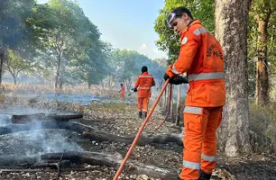 Incêndio na UFPI (Foto: Pedro Melo/Conecta Piauí)