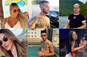 Influenciadores Letícia Ellen, Diogo Xenon, Pedro Lopes (Lokinho), Milena Pamela, Douglas Guimarães e Yrla Lima, respectivamente (Foto: Reprodução)