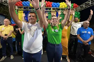 Joãozinho da Varjota realiza comício em Monsenhor Gil com apoiadores e lideranças (Foto: James Rodrigues/Conecta Piauí)