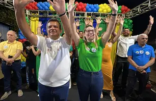 Joãozinho da Varjota realiza comício em Monsenhor Gil com apoiadores e lideranças (Foto: James Rodrigues/Conecta Piauí)