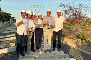 Ministro Alexandre Padilha visita obras de modernização do metrô de Teresina (Foto: Governo do Piauí)