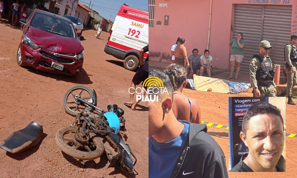 Motociclista morre após colidir com carro em cruzamento na cidade de Esperantina