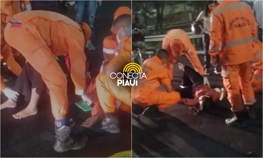 Motorista por aplicativo fica ferida após acidente na Ponte J. Kubitschek em THE