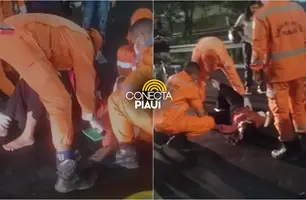 Motorista por aplicativo fica ferida após acidente na Ponte J. Kubitschek em THE (Foto: Reprodução)