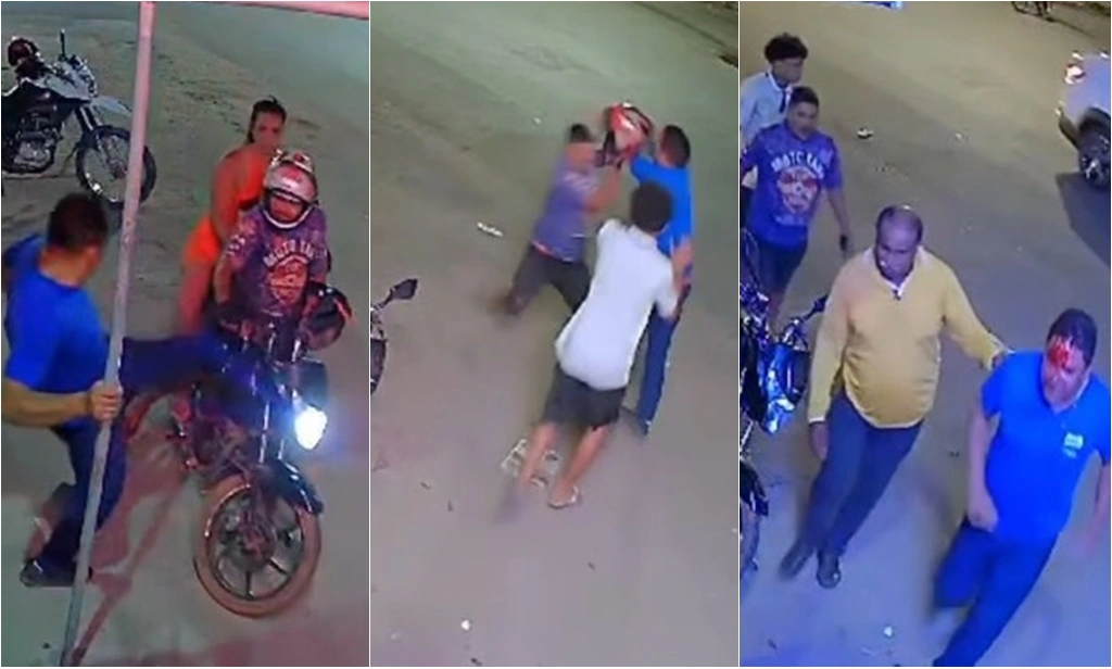 Mototaxista e dono de restaurante entraram em briga corporal e empresário saiu sangrando
