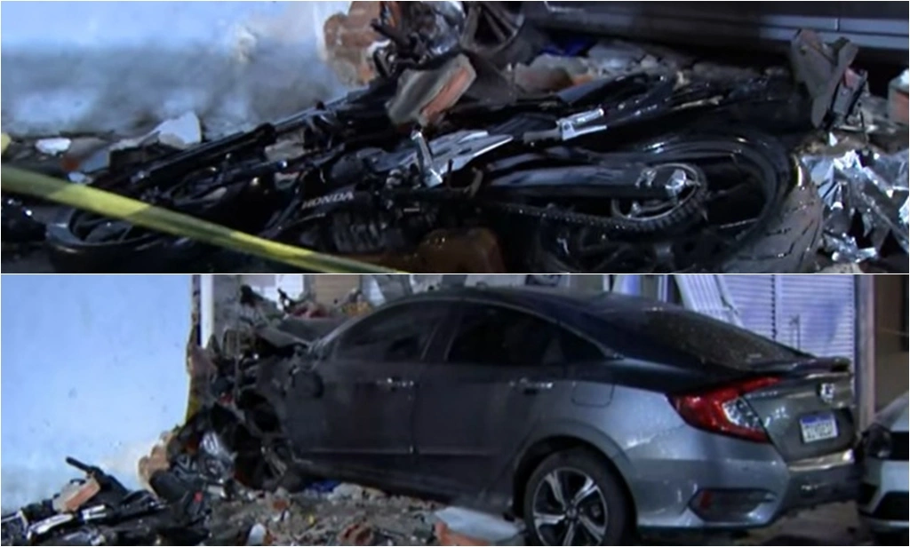 Mulher dirigia um Honda Civic quando foi abordada pelos criminosos em motocicletas