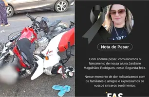 Mulher morre em acidente envolvendo duas motos (Foto: Reprodução)