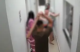 Mulher reúne parentes para agredir o marido e a suposta amante em SP (Foto: Reprodução)