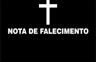 Nota de falecimento (Foto: Reprodução)