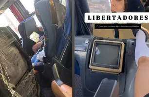 Ônibus Libertadores Feminina (Foto: Reprodução/Redes Sociais)