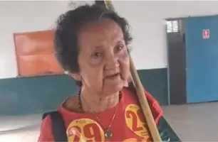 ‘Poder econômico decide eleição’, diz Lourdes Melo em voto na zona Sul de Teresina (Foto: Reprodução)