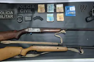 Polícia Civil realiza apreensões de armas de fogo e dinheiro na região de Corrente (Foto: Reprodução)