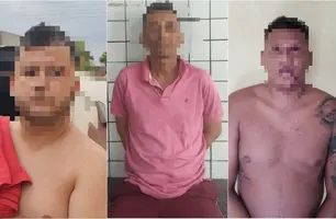 Polícia prende três homens por roubo em loja de celulares em Teresina (Foto: Reprodução)