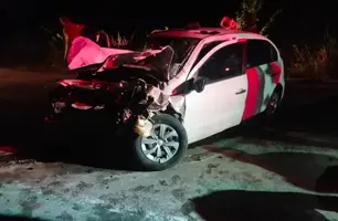 Quatro pessoas ficam feridas em grave acidente com van e carro entre Acauã e Queimada Nova (Foto: Reprodução)