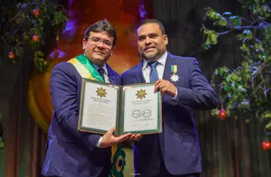 Rafael Fonteles e Thiago Monteiro (Foto: Ascom/Governo do Piauí)