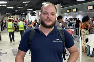 Técnico em eletrônica, Pedro Moura, que estava no voo da Azul (Foto: Conecta Piauí)