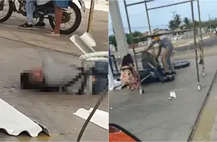 Trabalhador morre após cair de telhado de posto de combustível em Luís Correia (Foto: Reprodução)